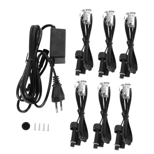 Mikikit 3 Stück 6 Vergrabenes Rasenlicht Teichbeleuchtung Unter Wasser Solarteichbeleuchtung Tauchleuchten Für Teiche Garten Licht Rasenlampe Treppenlicht Tauchen – Bild 4