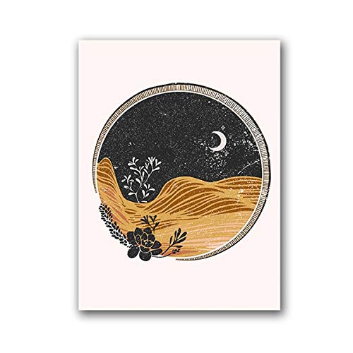 Bohemian Wall Decoration Art Canvas Painting Retro Poster for Living Room Decoración del hogar 50x70 cm