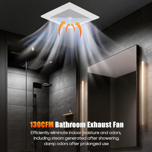 Image of Orsong Bathroom Exhaust Fan 12 inch Panel