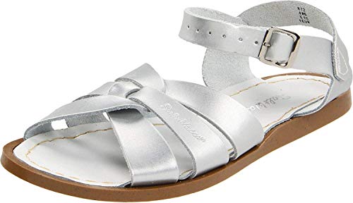 Salt Water Sandals by Hoy Shoe Original Sandal (Toddler/Little Kid/Big Kid/Women's), Silver, 4 M US Toddler