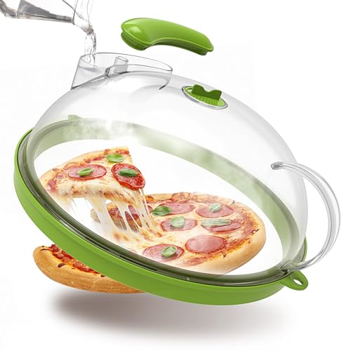 Microwave Splatter Cover with Water Steamer 10 Inch Integrated Handle