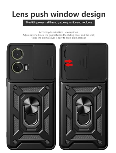 ILING Case for Motorola Moto G85 5G, Ultra-thin Matte Texture Hard PC + Soft Silicone TPU Bumper Shockproof Heavy Duty Cover - Image 2