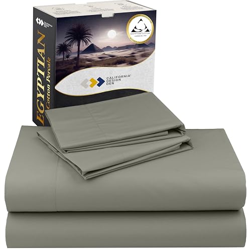 California Design Den King Percale Sheets Set -...