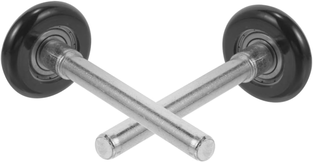 2pcs Garage Door Roller Parts Nylon Rollers Stem Replacement for Garage Doors Quiet Operation