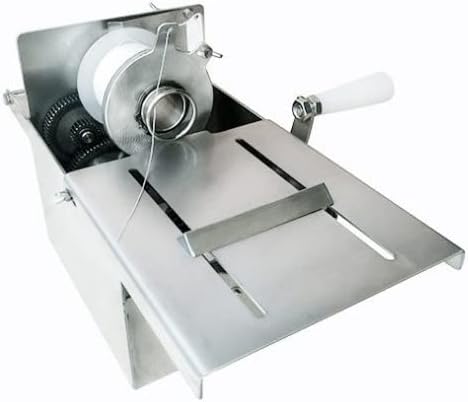 TX® Stainless steel Sausage Knotting Machine manual Rolling Salami Sausage Tying Machine Sausage Linker Machine with 3pcs Twine (0-32mm/1.25'')
