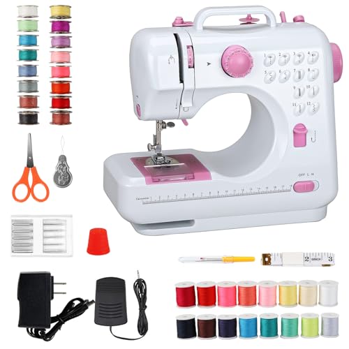 Mini Sewing Machine for Beginners, Portable Electric Sewing Machine with