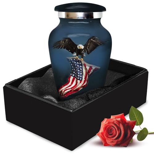 Elegant Urn for Ashes Adult Male - Cremation Urns for Human Ashes Adult Man - Burial Urn for Women - Decorative Urns for Mom & Dad - Perfect Memorial for Heartfelt Tribute (Matte Black, Small)