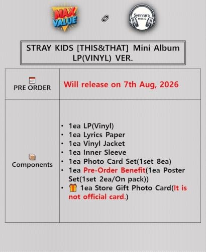 Ver. STRAY KIDS THIS & THAT Mini Album Lyrics Jacket+8 Card+POB+GIFT K-POP image 5