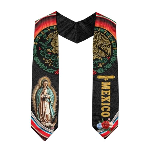 CHIARA CONTI11 Mexican American Flag Sash 2026, Mexican Graduation Sash, Mexico Graduation Stole 14