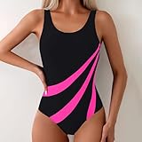KUIH Women's One-Piece Swimsuits, One Piece Swimsuits for Women Swimwear with Bra Support Ladies Swimming Costumes Tummy Control Bathing Suit Sports Swimming Costume Full Coverage - Image 3