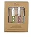 Pradel Excellence - 7006C-4 - Coffret 4 Offices Lames 9 cm, Manches Bois Colorés