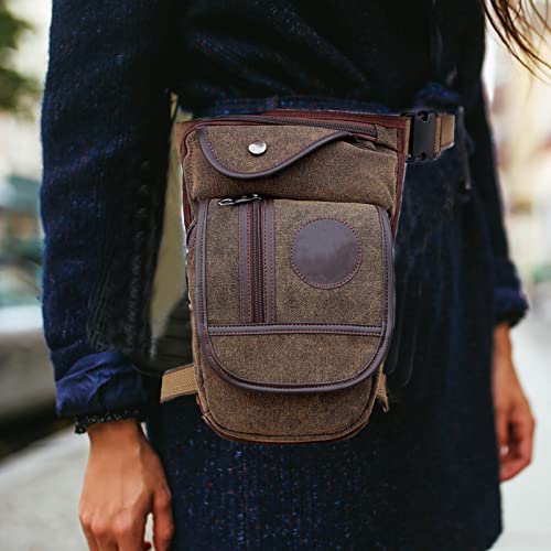 Bolsa de perna para homens, bolsa de perna de motocicleta vintage, pochete para homens e mulheres, b