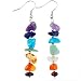 SUNYIK 7 Chakra Stone Dangle Earrings for Women,Assorted Shapes