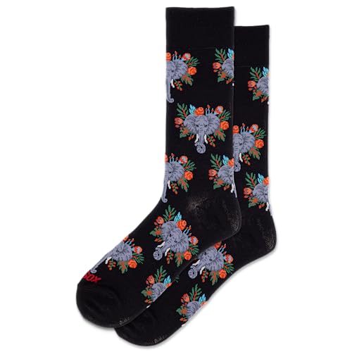 Hot Sox Men's Fun Animal Series Crew Socks-1 Pair Pack-Cool & Funny Novelty Gifts