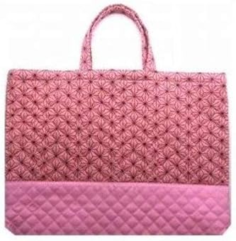 Amazon Co Jp 手作り レッスンバッグ 通園バッグ 切り替えツートンタイプ 麻の葉 ピンク ピンク 3236 仮装 衣装 和装 コスプレ ハロウィン 和柄 レッスンバック 男の子 女の子 手提げ てさげ 図書バッグ 通園バッグ 子供用 キルト キルティング