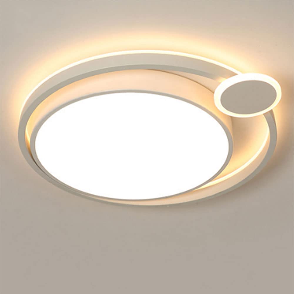 Plafonnier semi-encastré pour chambre à coucher et luminaire rond de maison