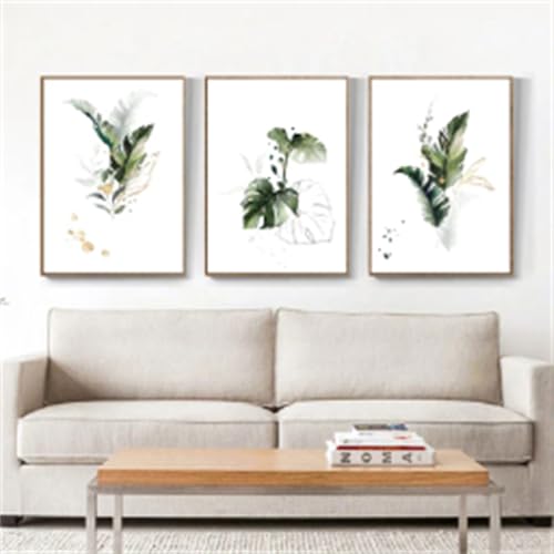 Affiches Botaniques Aquarelle pour Murs Vides | Toile Style Nordique Minimaliste