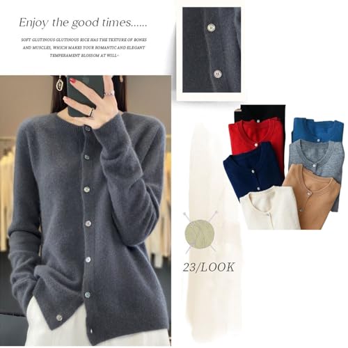 Cashmere Cardigans for Women,Cashmere Sweaters for Women,Cashmeres Button Front Long Sleeve Cardigan3