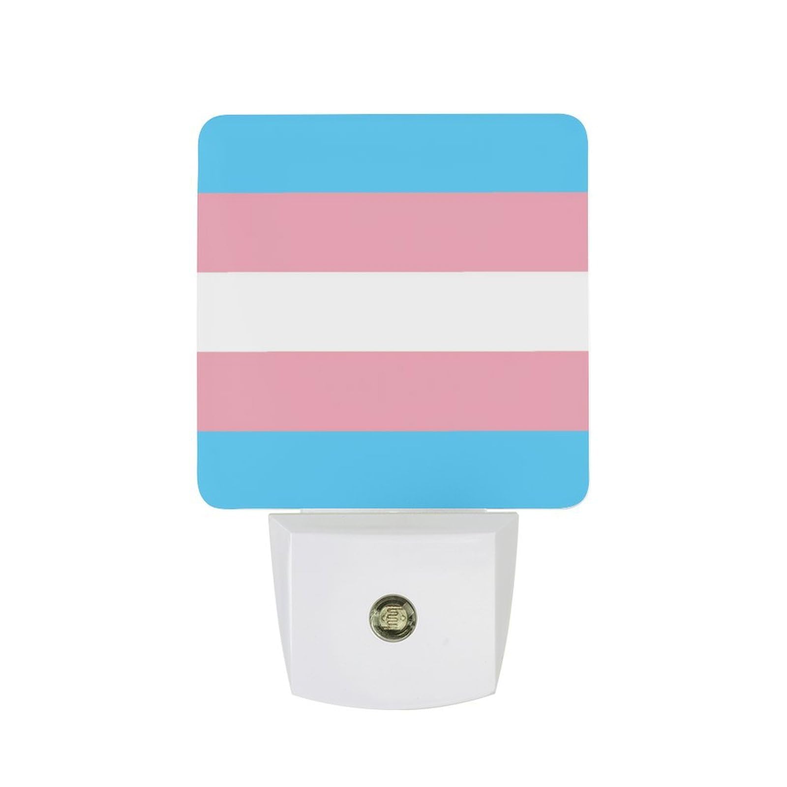 Nqrxadcrt Style Transgender Lgbt Flag Night Light Plug In Wall Lights Bedside Lamp Bedrooms Home Hallways Decoration