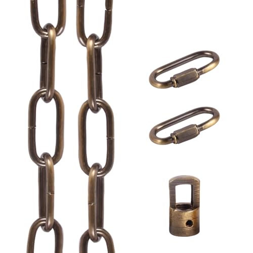 AK Lighting Metal Lighting Chian, Heavy Pendant Lamp Fixture Chain