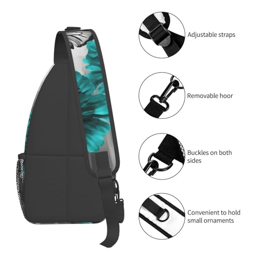 Mochila bandolera cruzada para hombre color negro miniatura 5