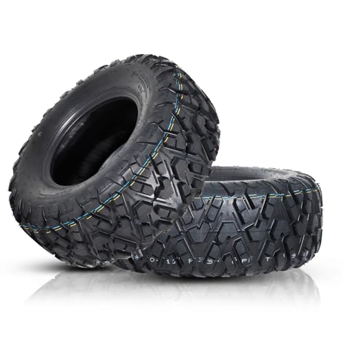 Babevy 2-Pack All Terrain Rubber Tires - Mud Terrain Tires, Sand Terrain Tires, Puncture Resistant Tires, 6 Ply Tires, and Cut Resistant Tires