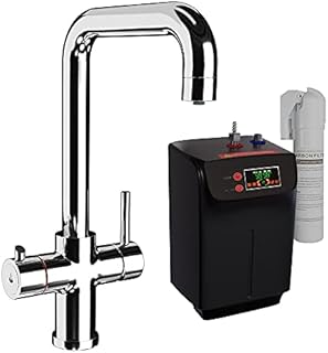 Ellsi 3 in 1 Instant Boiling Hot Water Dispenser Kitchen Sink Mixer Tap with Tank & Filter (Chrome)