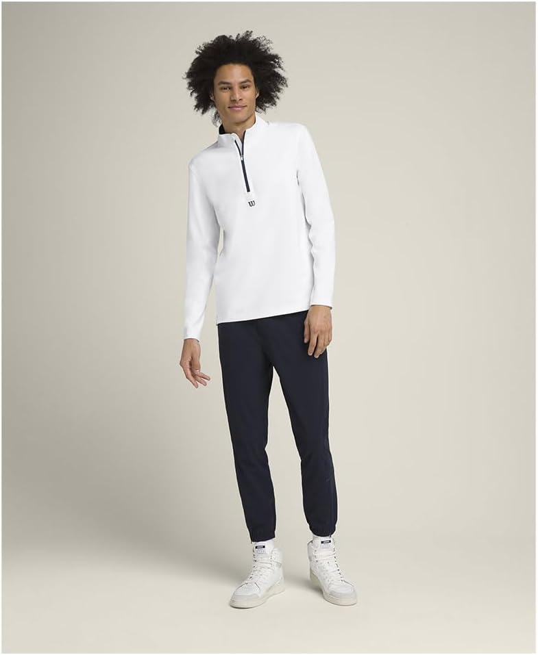 WILSON Men's Elevate Performance 1/2 Zip Long Sleeve - Image 3
