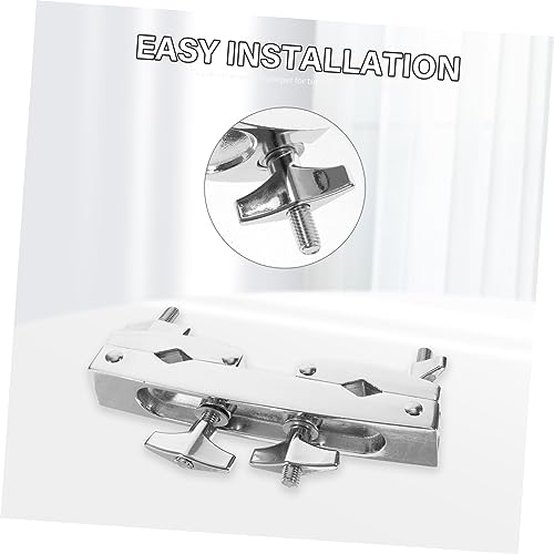 FAVOMOTO Soporte Abrazadera de Cencerro Para Kit de Batería, Clip de Metal Duradero para Bombo miniatura 3