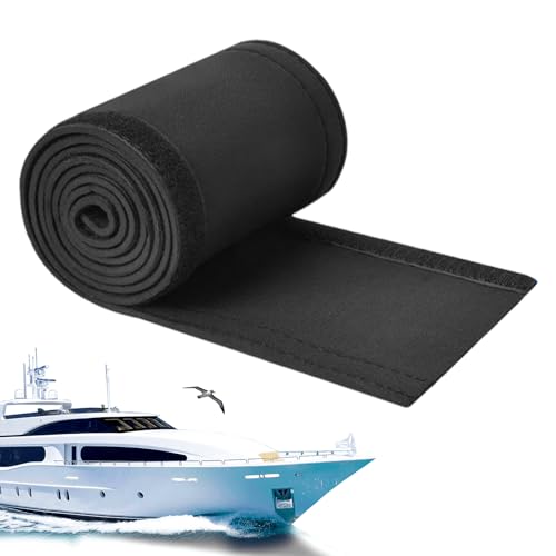 MWZBTG Guaina per Motore Fuoribordo | Copricavo per Motore Elettrico da | Guaina in Neoprene Impermeabile 152 cm Organizzatore Portatile Nautici | per Cavi Attrezzatura Esterna