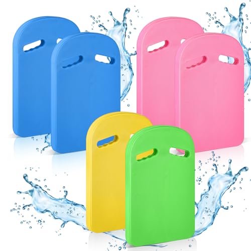 Syhood 6 Pcs Swim Kickboard Bulk for Adults Kids Swimming Kickboard EVA Kick Board Swimming...