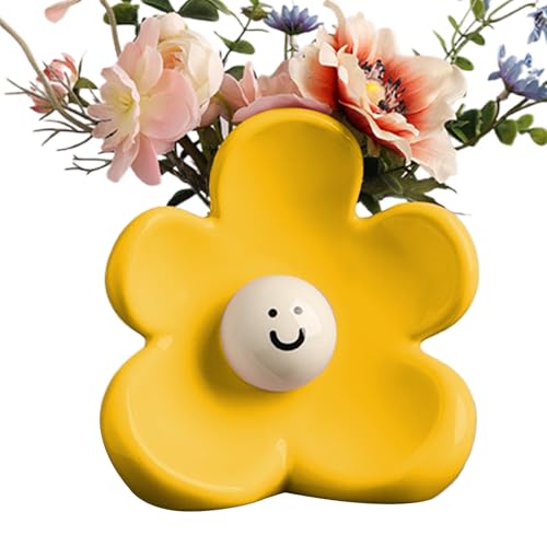 Décor esthétique d'exception avec ce vase à visage en céramique véritable - 8