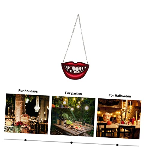 Colgante de labios para Halloween decoración creativa de interiores para el hogar 6