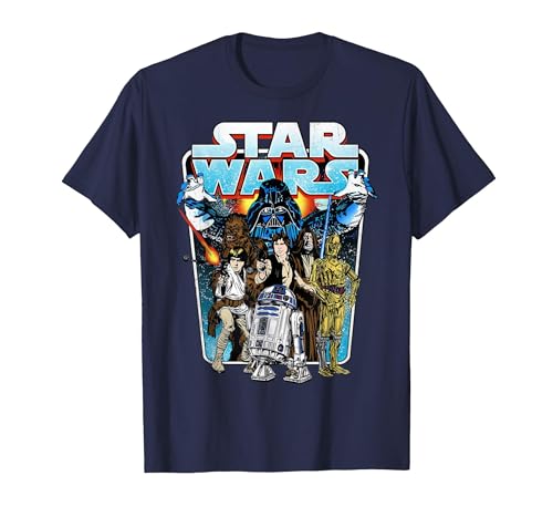 T-shirt Star Wars classique battle logo pour grand garçon amateur de fiction