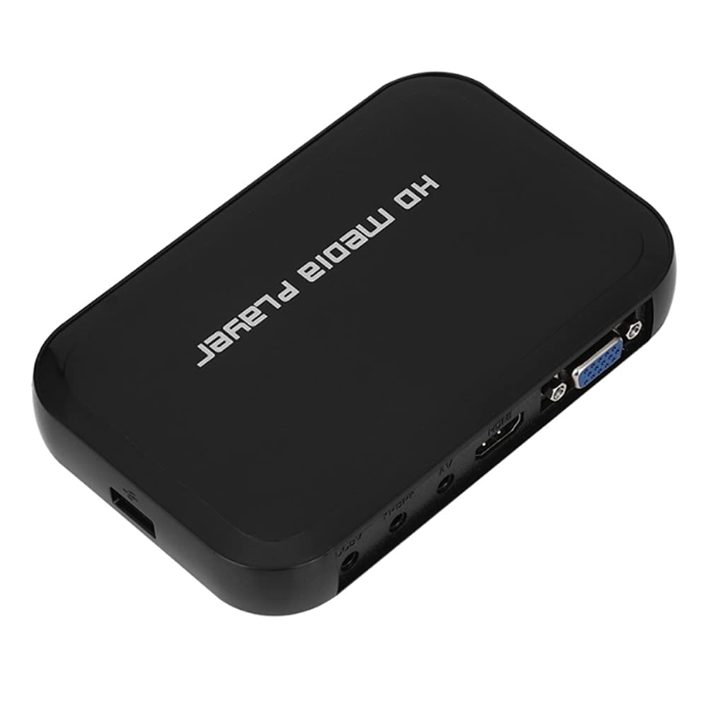 A28C Bolwins Full HD 1080P - Lettore video con HDMI/AV/VGA - USB e SD Riproduzione per film, musica e foto - Loop & Auto Play - Scatola di riproduzione offline con telecomando