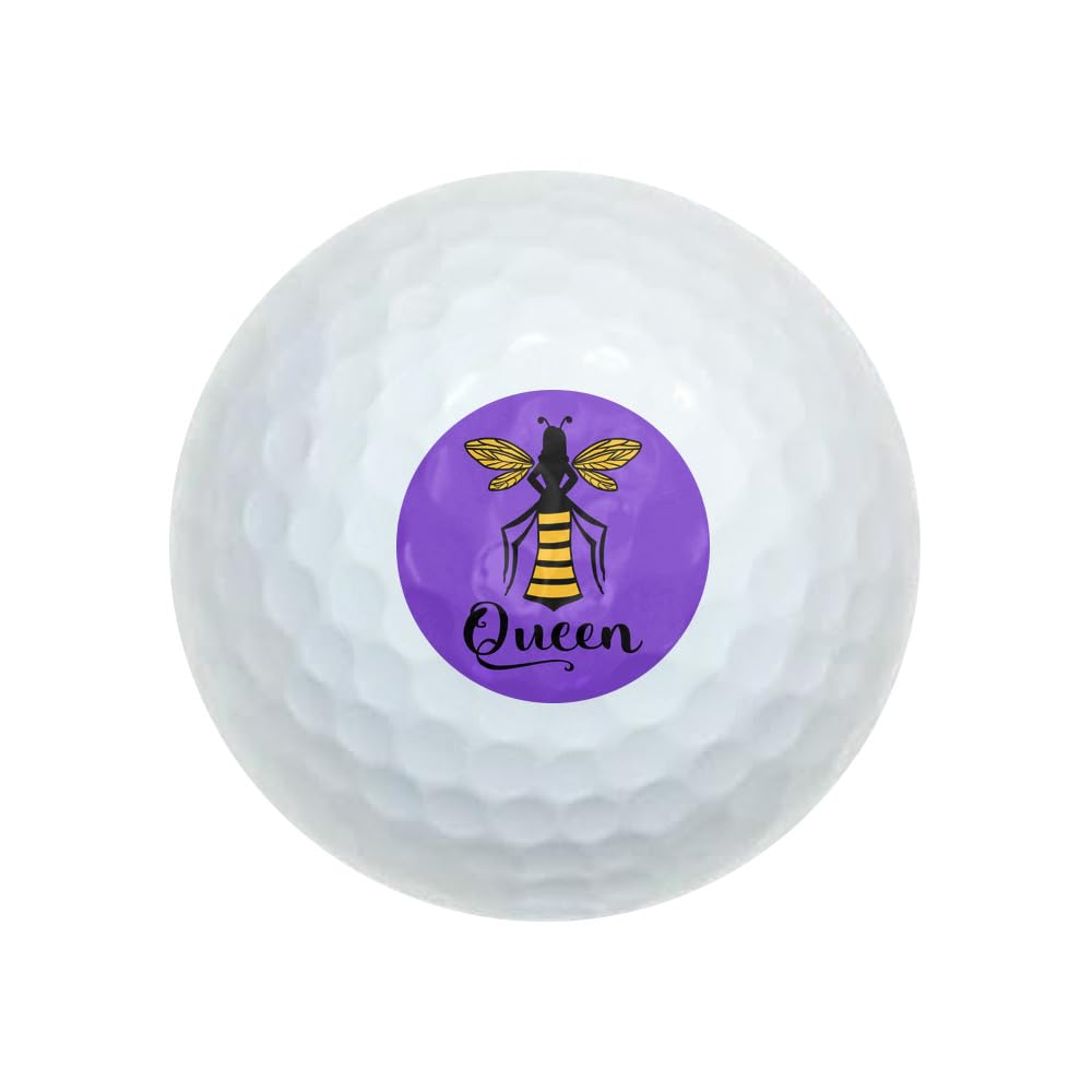 Queen Bee Wilson Golf Balls 12 Pack, Regulation Size Full Color Premium Golf Balls