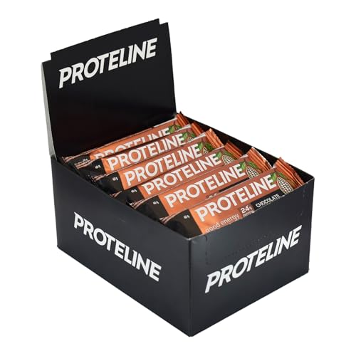 Proteline barrita de proteína de cacao 24 x 40 g, 24 g de proteína
