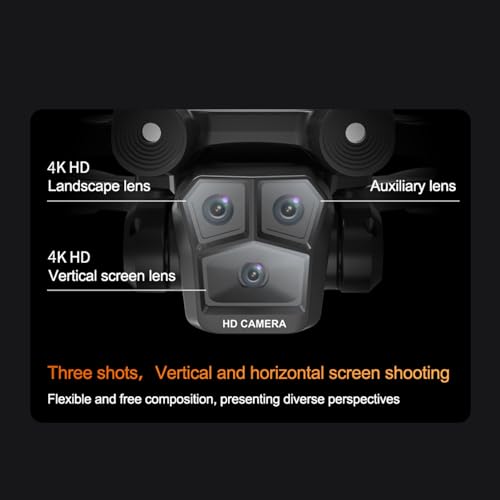 Namolit Drone de controle remoto com câmera 4K Quadcopter de controle remoto para evitar obstáculos
