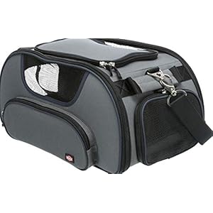 Trixie tas vliegtuig voor hondtas wings grijs/blauw 46x28x23 cm