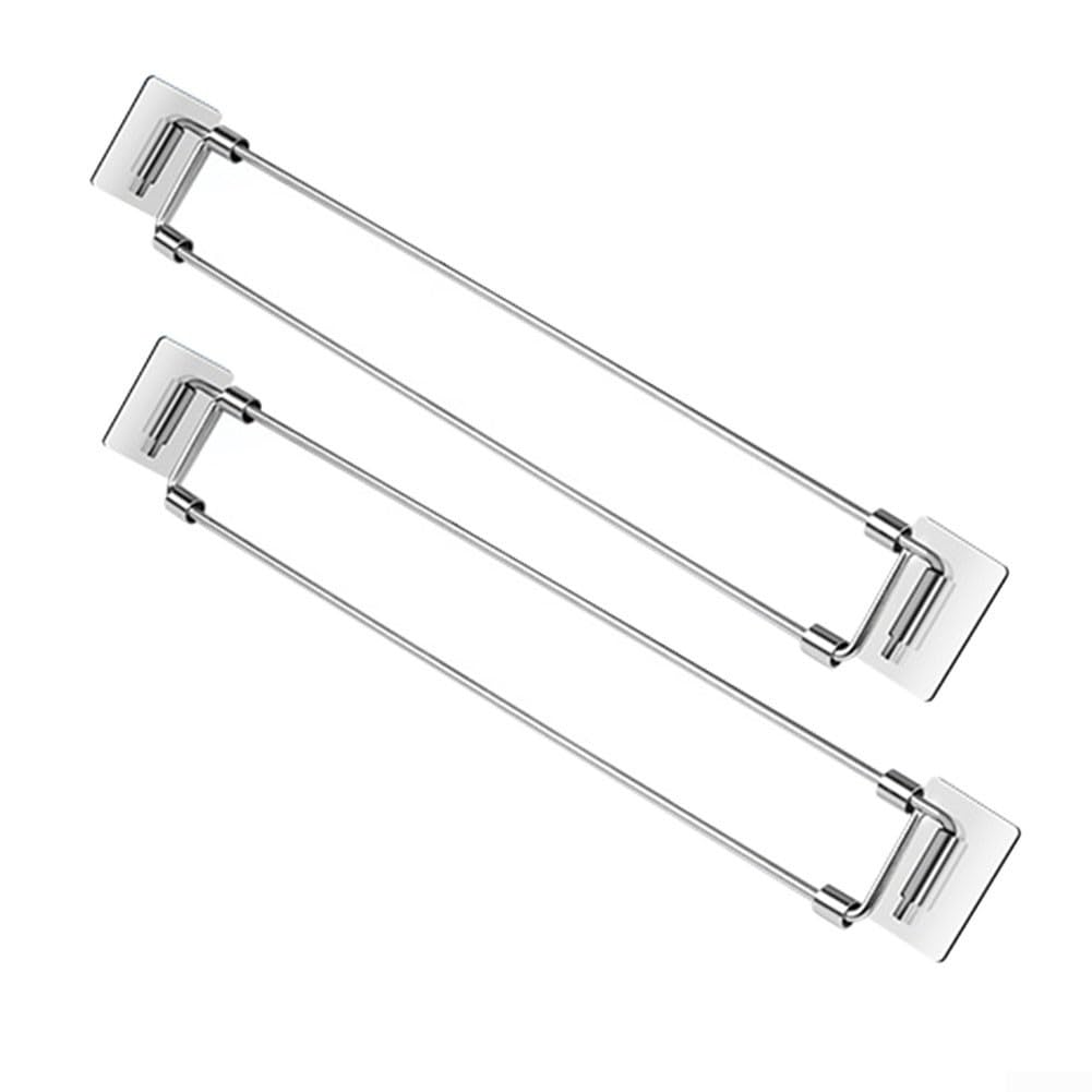 Springwillfly RV Adjustable Secure Bars 2pcs With Telescopic Brackets, Designed For Stability In Refrigerators, Closets, And Travel Trailers
