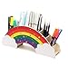 EXERZ Porte-crayons/Organisateur Arc-En-Ciel Des Autocollants Étoiles Pour Le Bricolage Créatif Décoration, Rangement De Bureau, Papeterie Pour Étudiants, Rangement, Porte-Stylo