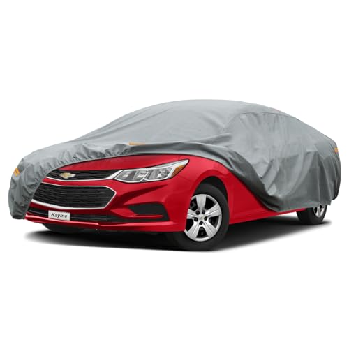 Image of Kayme Heavy Duty Car Cover Custom Fit Chevrolet Cruze (2018-2025) Waterproof All Weather for Automobiles, Full Exterior Covers Sun Rain UV Protection.（Deliver About 3-10 Days）