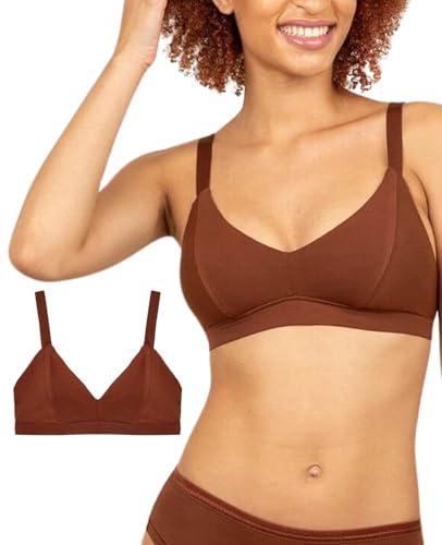 Image of Subset Triangle Soft Bra - Organic Cotton, Wireless, Breathable, Supportive, Regular & Extra Cup Room, Elevated Essentials