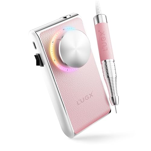 L'UGX Professional Nail Drill 30000RPM, Cordless Rechargeable Electric Nail File