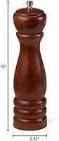 Vista 7 de Soro Essentials - Molinillo de pimienta de madera de 10 pulgadas - Molinillo de pimienta o molino de sal, el mejor molinillo de pimienta o sal