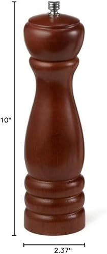 Miniatura 7 de Soro Essentials - Molinillo de pimienta de madera de 10 pulgadas - Molinillo de pimienta o molino de sal, el mejor molinillo de pimienta o sal con
