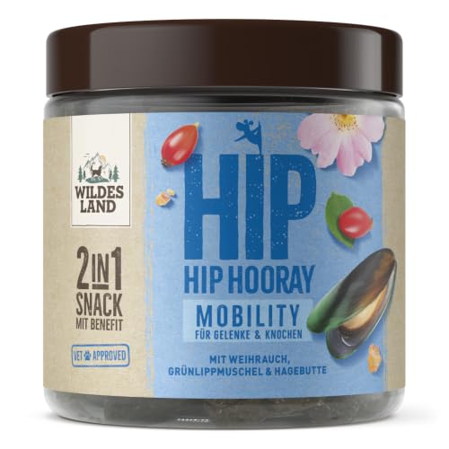 Wildes Land - Mobility - Für Gelenke & Knochen - 2in1 Snack mit Benefit Snack für Hunde - 300 g
