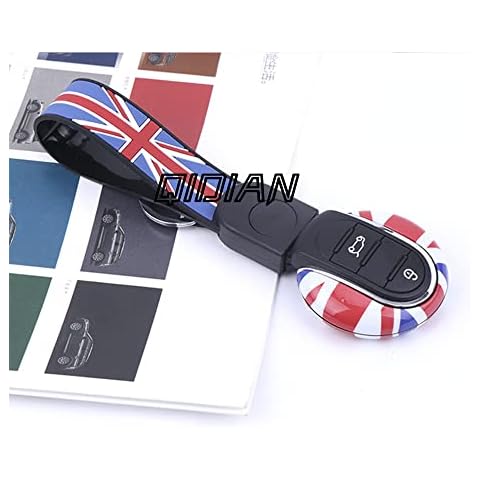QIDIAN Car Replacement Key Case Fob Shell Protector Cover Key Chain Keyring Keychain for Cooper ONE S JCW F54 F55 F56 F57 F60 Clubman Hardtop Hatchback Convertible Countryman Car Styling Accessories Cover