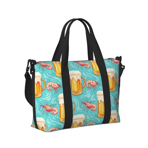 Sac de voyage à bandoulière pour homme imprimé fun grand volume
