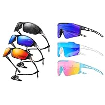 Mens Sports + Kids Polarized Baseball Sunglasses, Better in Bundle!